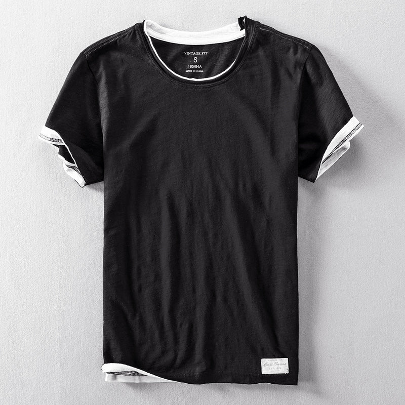 Adriel - Cotton Crew Neck Short Sleeve T-Shirt