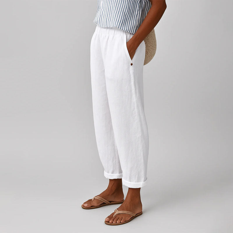 Alexandra - Women’s Casual Elastic Waist Tapered Trousers