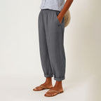 Alexandra - Women’s Casual Elastic Waist Tapered Trousers