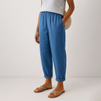 Alexandra - Women’s Casual Elastic Waist Tapered Trousers