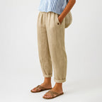 Alexandra - Women’s Casual Elastic Waist Tapered Trousers