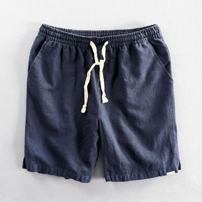 Austin - Men's Cotton Relaxed Shorts with Elastic Waist