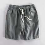 Austin - Men's Cotton Relaxed Shorts with Elastic Waist