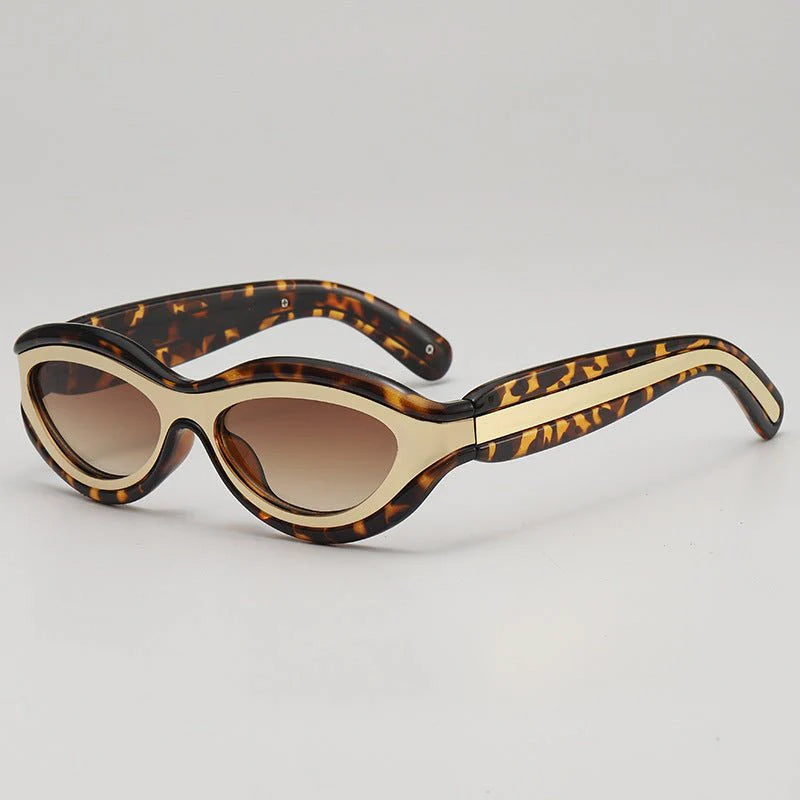Axis - Retro Oval Frame Sunglasses