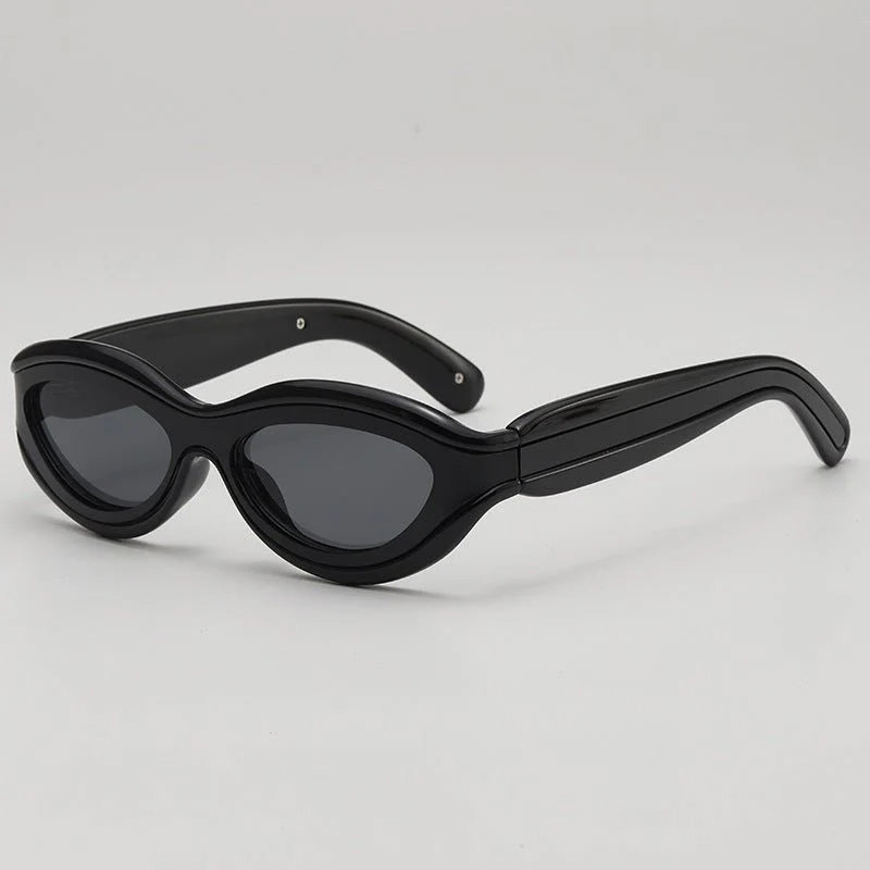 Axis - Retro Oval Frame Sunglasses