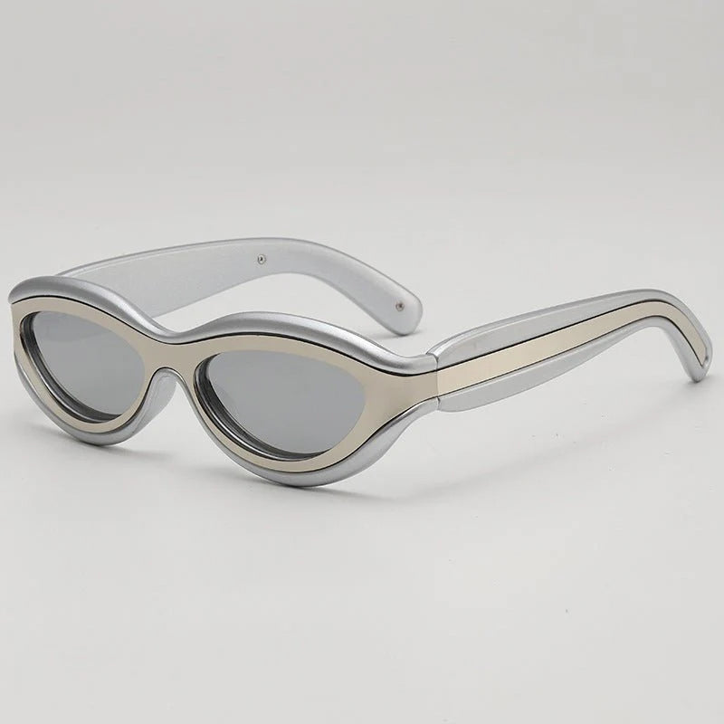 Axis - Retro Oval Frame Sunglasses