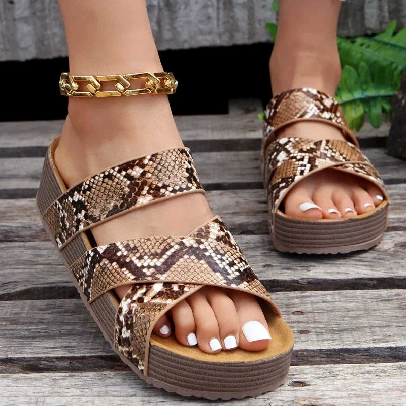 Ayla - Women's Braided Strap Comfort Sandals