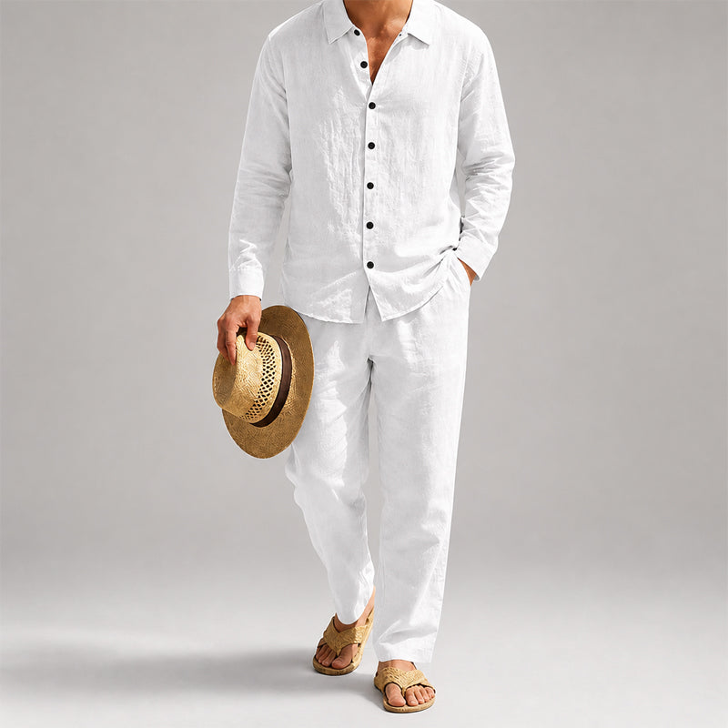 Bradley - Men’s Lightweight Shirt and Pants Beach Set