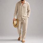 Bradley - Men’s Lightweight Shirt and Pants Beach Set