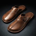 Brandon - Men’s Casual Buckle Strap Backless Loafers