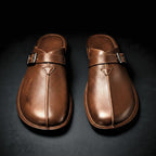 Brandon - Men’s Casual Buckle Strap Backless Loafers
