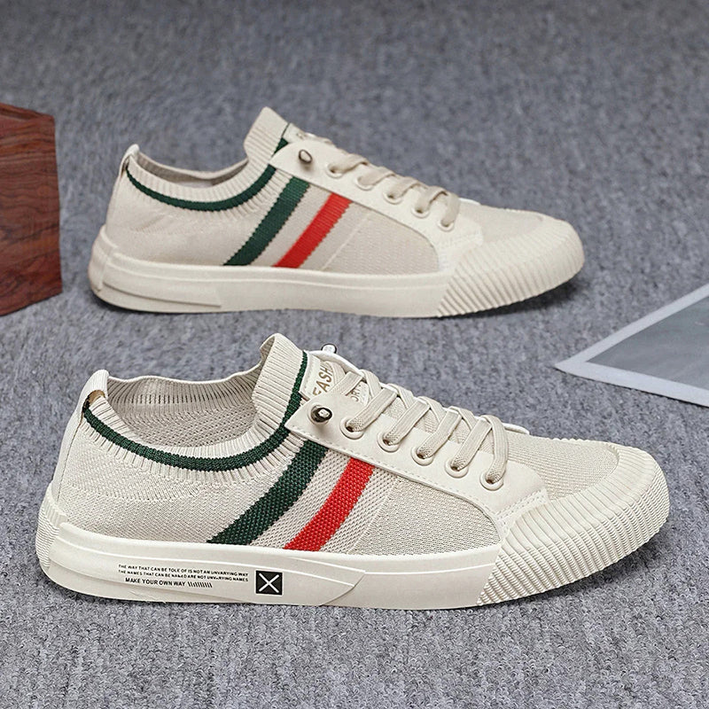 Caleb - Men's Knit Lace Up Low Top Casual Sneakers