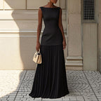 Catalina - Women's Pleated Maxi Evening Dress