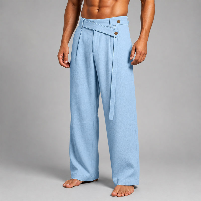 Christian - Men’s Relaxed Wrap Waist Wide-Leg Pants