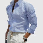 Connor - Men’s Striped Button Down Long Sleeve Shirt