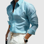Connor - Men’s Striped Button Down Long Sleeve Shirt