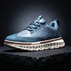 Cooper - Textured Leather Dress Sneakers with Cushioned Sole