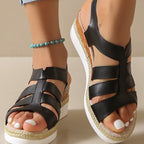 Dahlia - Women’s Comfortable Strappy Wedge Sandals