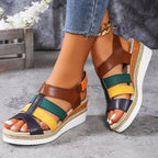 Dahlia - Women’s Comfortable Strappy Wedge Sandals