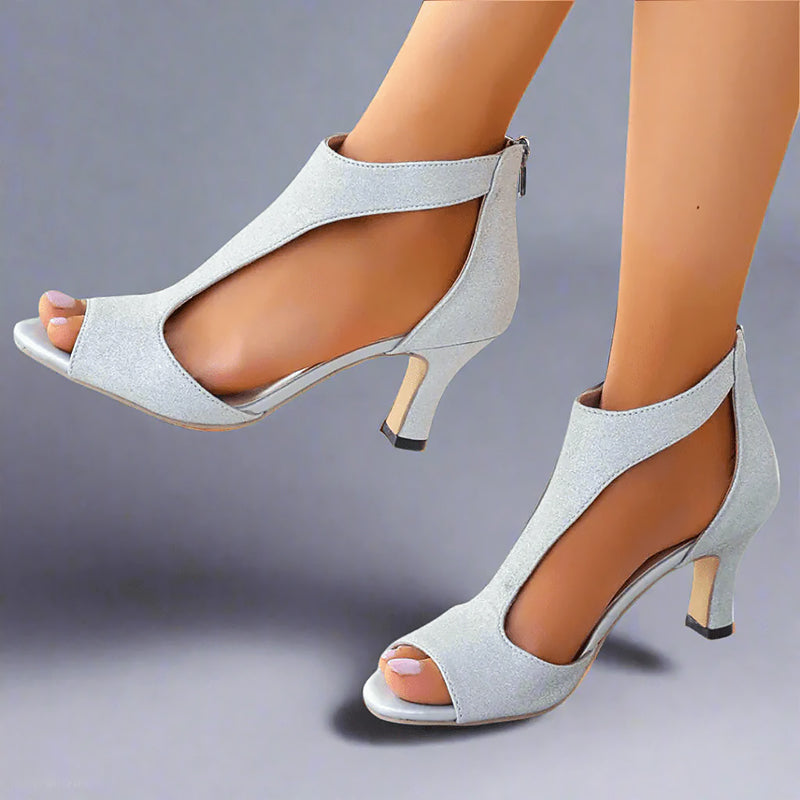 Diana - Women’s Elegant Cutout Heeled Sandals