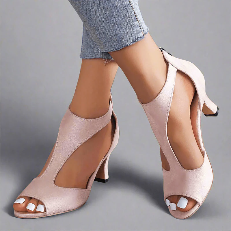 Diana - Women’s Elegant Cutout Heeled Sandals
