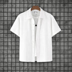 Dylan - Men's Textured Button Down Shirt And Pants Set