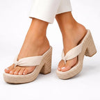Ella - Women’s Platform Espadrille Block Heel Sandals