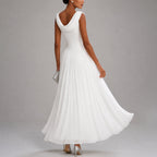 Emberly - Women's Sleeveless Midi Wedding Guest Dress