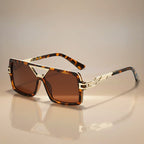 Evara - Oversized Geometric Frame Sunglasses