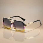 Evara - Oversized Geometric Frame Sunglasses