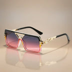 Evara - Oversized Geometric Frame Sunglasses