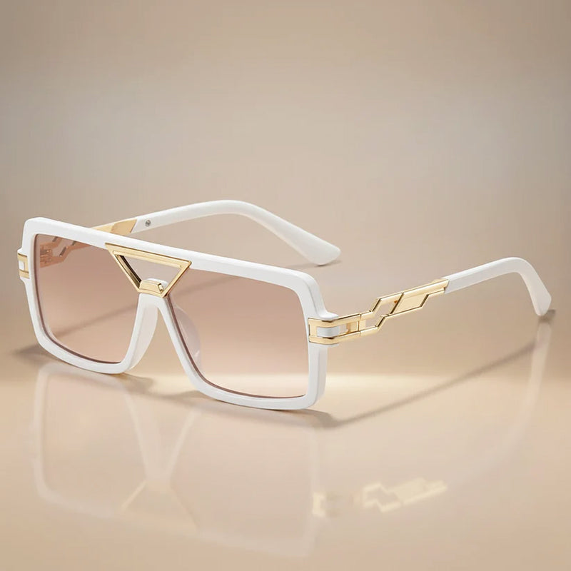 Evara - Oversized Geometric Frame Sunglasses