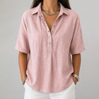 Evelyn - Women’s Chic V-Neck Everyday Shirt