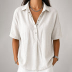 Evelyn - Women’s Chic V-Neck Everyday Shirt