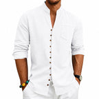 Francis - Men’s Button-Down Stand Collar Shirt