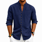 Francis - Men’s Button-Down Stand Collar Shirt