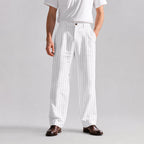 George - Men’s Classic Pinstripe Wide-Leg Trousers
