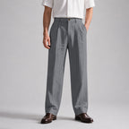 George - Men’s Classic Pinstripe Wide-Leg Trousers