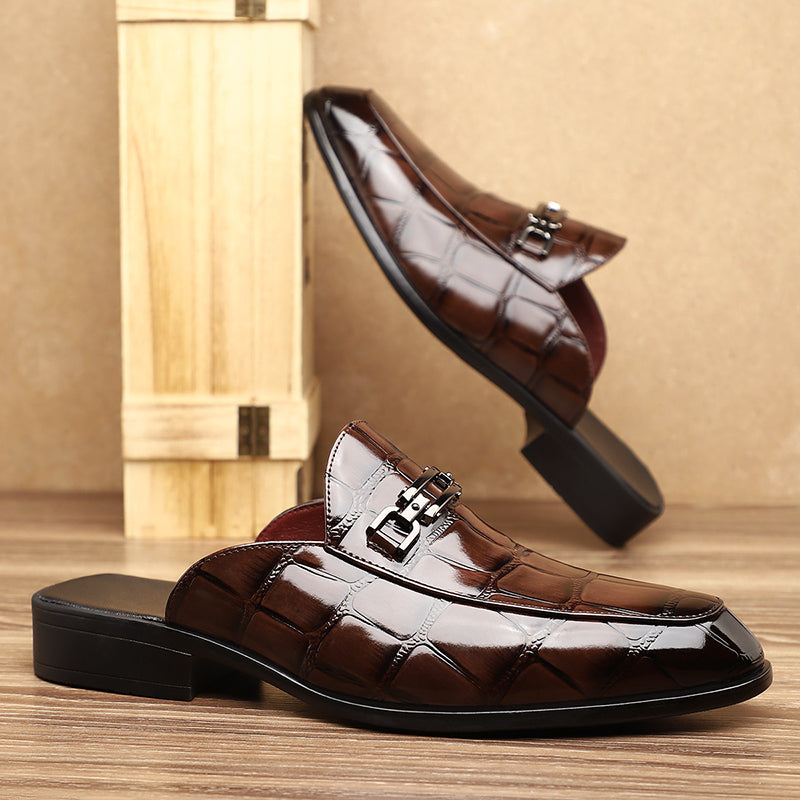 Grayson - Men’s Classic Croc Pattern Loafers