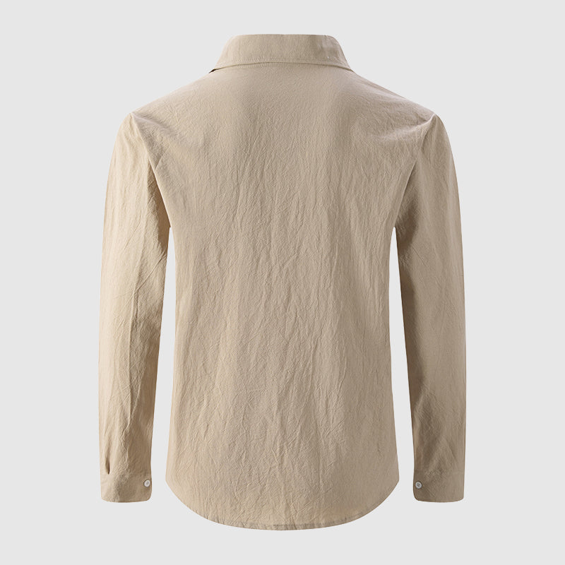 Gregory - Men's Button-Down Linen Shirt