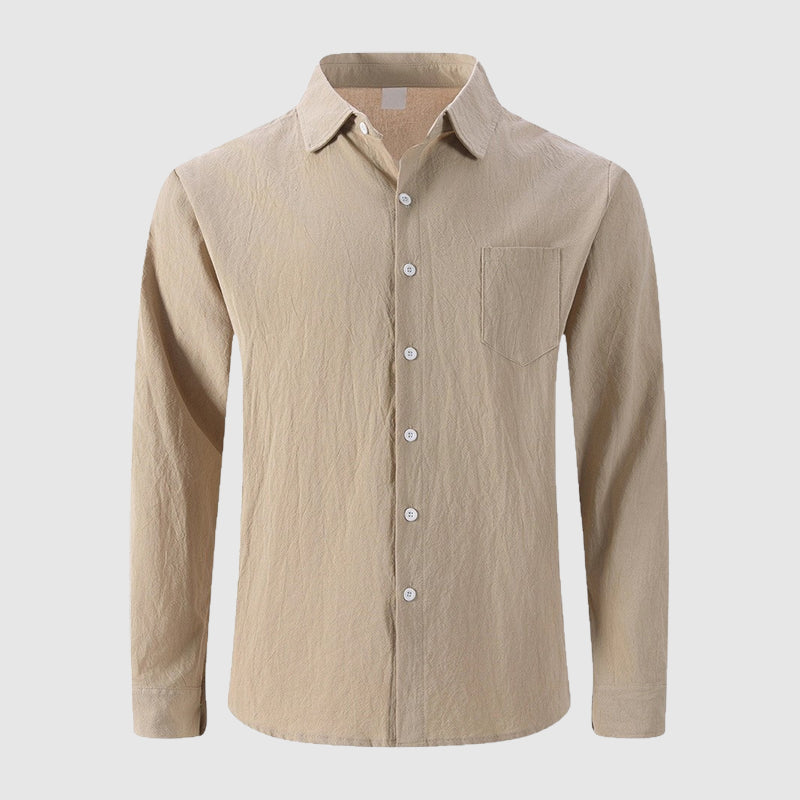 Gregory - Men's Button-Down Linen Shirt