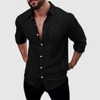 Gregory - Men's Button-Down Linen Shirt
