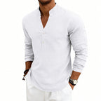 Harry - Men’s Casual Henley Stand Collar Shirt