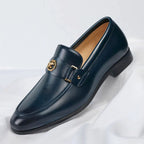 Henry - Men's Classic Leather Strap Dress Loafers