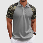 Jacob - Men's Camo Sleeve Polo Shirt