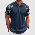 Jacob - Men's Camo Sleeve Polo Shirt