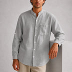 James - Men’s Lightweight Stand Collar Shirt
