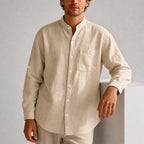 James - Men’s Lightweight Stand Collar Shirt