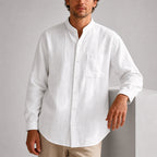 James - Men’s Lightweight Stand Collar Shirt