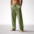 Jonathan - Men’s Soft Textured Sage Green Lounge Pants
